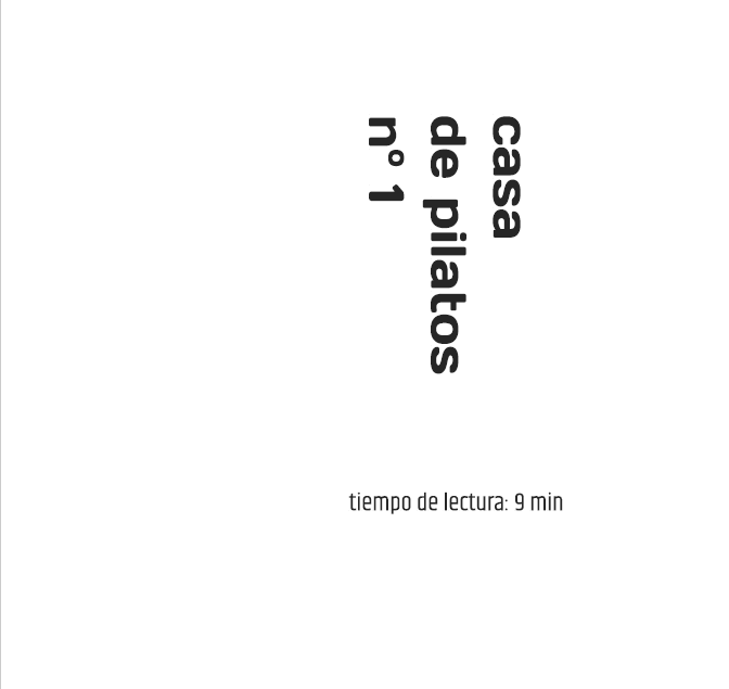 Portada de Casa de pilatos 1