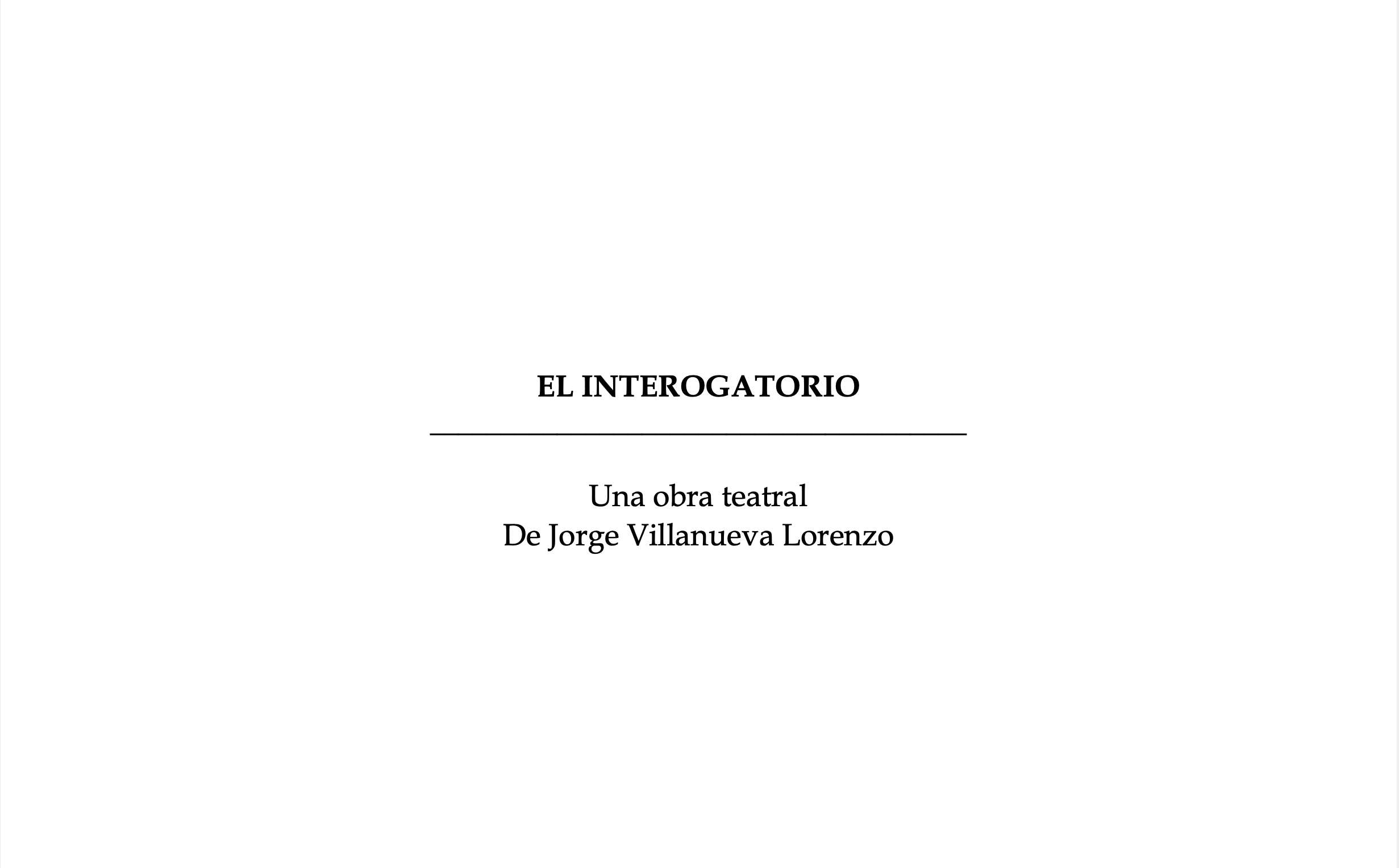 Portada de El interrogatorio